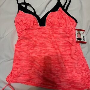 Gerry Weber Black and Orange Bikini Swimwear, top only